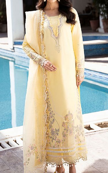 Izel Cream Lawn Suit | Pakistani Lawn Dress in USA- Image 1