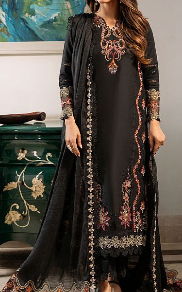 Izel Black Lawn Suit | Pakistani Lawn Dress in USA- Image 1