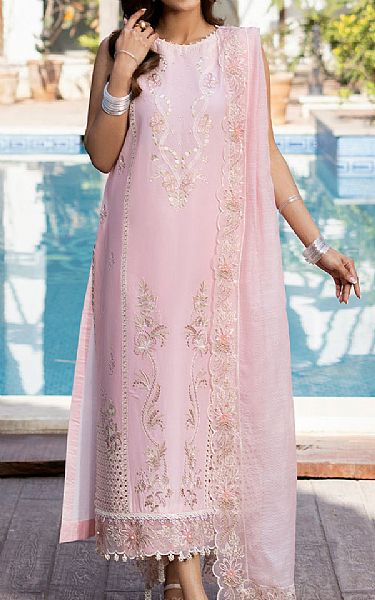 Izel Oyster Pink Lawn Suit | Pakistani Lawn Dress in USA- Image 1