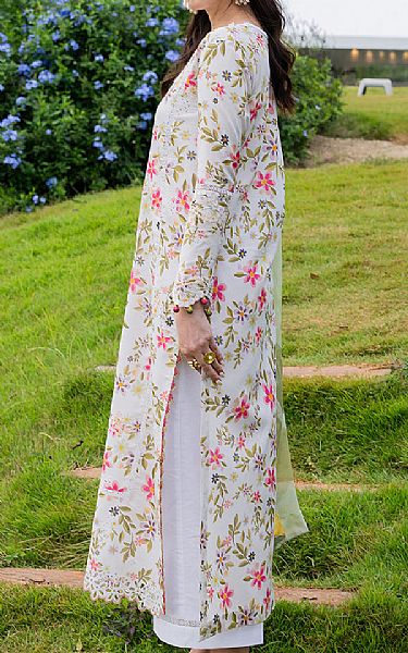 Izel Off White Lawn Suit | Pakistani Lawn Dress in USA- Image 2