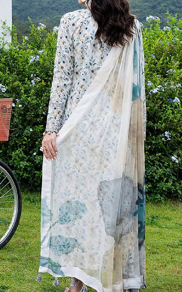 Izel Off White Lawn Suit | Pakistani Lawn Dress in USA- Image 2