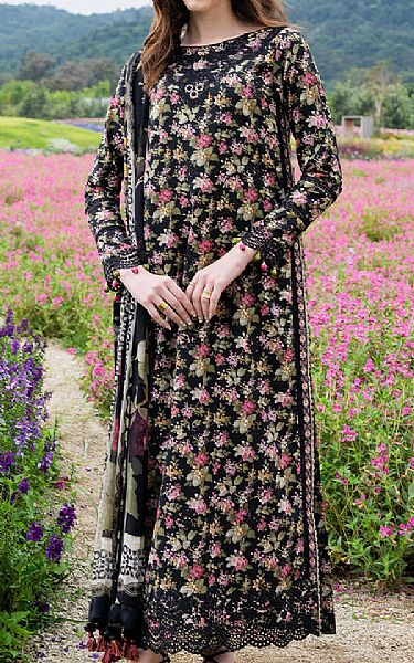Izel Black Lawn Suit | Pakistani Lawn Dress in USA- Image 1