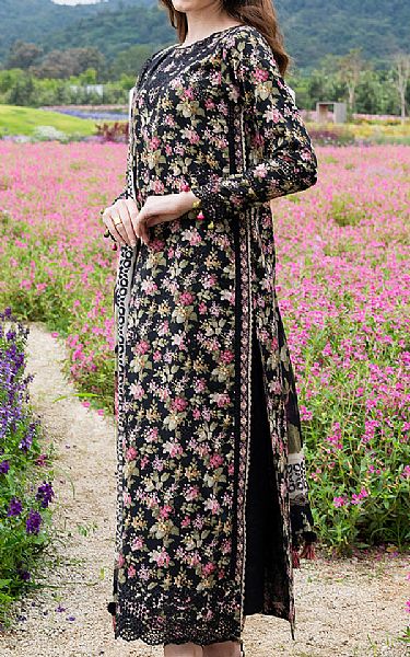 Izel Black Lawn Suit | Pakistani Lawn Dress in USA- Image 2