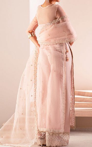 Izel Pink Organza Suit | Pakistani Embroidered Chiffon Dresses USA- Image 2