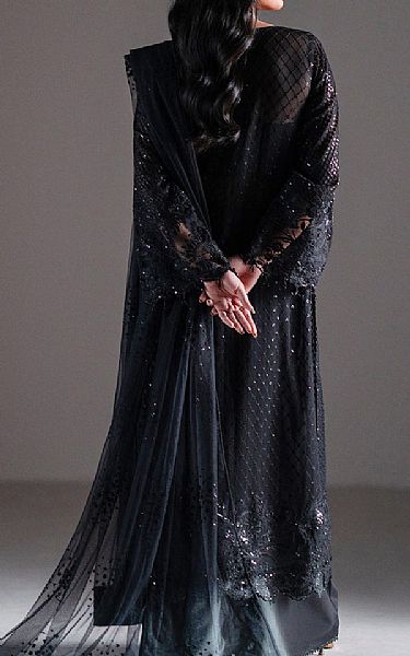 Izel Black Chiffon Suit | Pakistani Embroidered Chiffon Dresses USA- Image 2