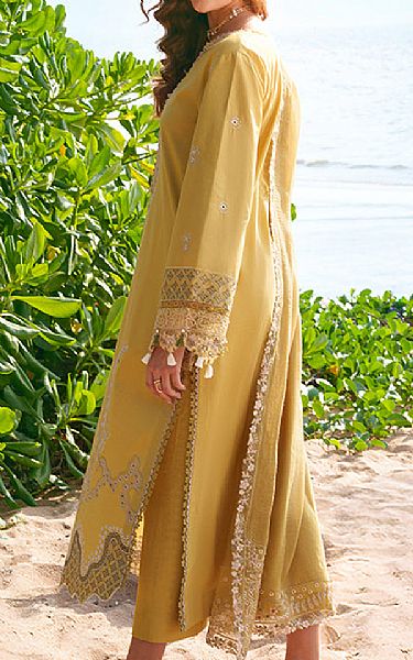 Izel Sand Gold Lawn Suit | Pakistani Lawn Dress in USA- Image 2