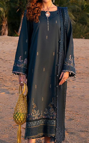 Izel Pickled Bluewood Lawn Suit | Pakistani Lawn Dress in USA- Image 1