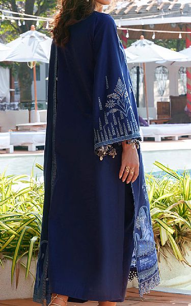 Izel Navy Blue Lawn Suit | Pakistani Lawn Dress in USA- Image 2