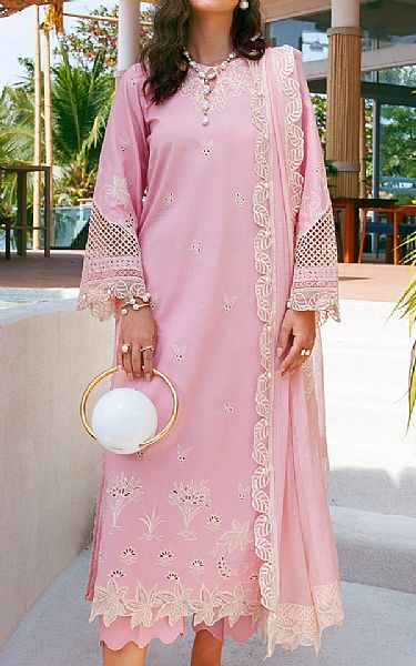 Izel Pink Lawn Suit | Pakistani Lawn Dress in USA- Image 1