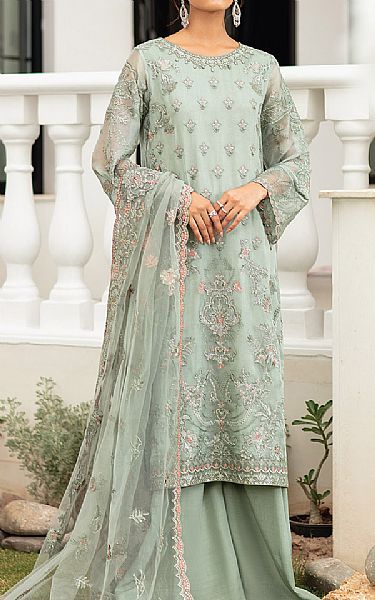 Iznik Pistachio Green Massori Suit | Pakistani Dresses in USA- Image 1