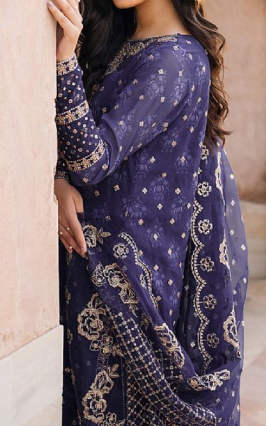 Iznik Purple Haze Chiffon Suit | Pakistani Embroidered Chiffon Dresses USA- Image 2