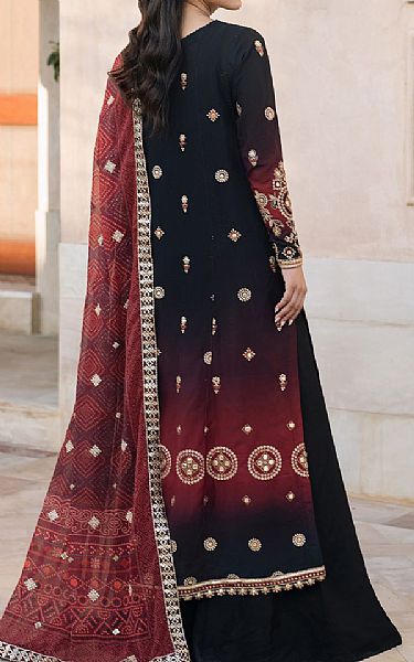 Iznik Black Georgette Suit | Pakistani Embroidered Chiffon Dresses USA- Image 2