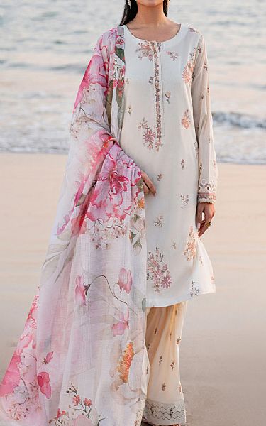 Iznik Off White Lawn Suit | Pakistani Lawn Dress in USA- Image 1