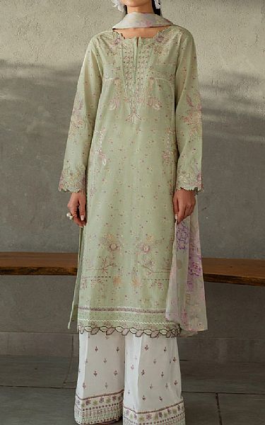 Iznik Sage Green Lawn Suit | Pakistani Lawn Dress in USA- Image 1