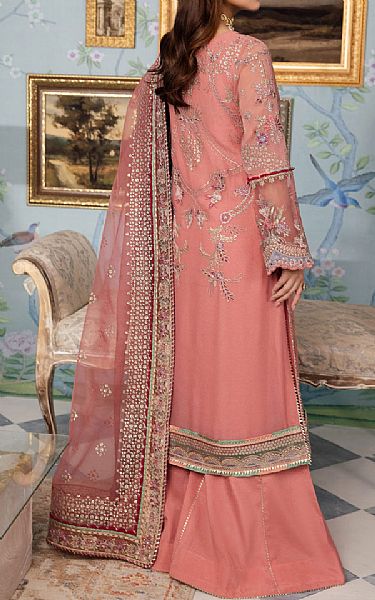 Iznik Tea Rose Chiffon Suit | Pakistani Embroidered Chiffon Dresses- Image 2