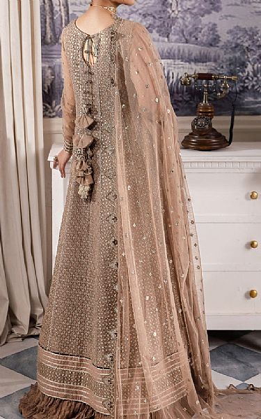 Iznik Sandrift Net Suit | Pakistani Embroidered Chiffon Dresses- Image 2