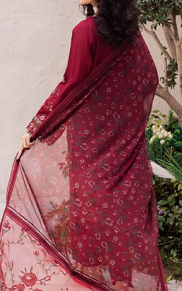 Iznik Crimson Lawn Suit | Pakistani Lawn Suits- Image 2