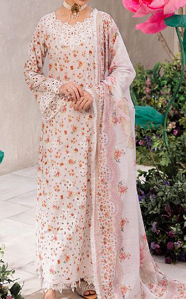 Iznik Off-white Lawn Suit | Pakistani Lawn Suits- Image 1