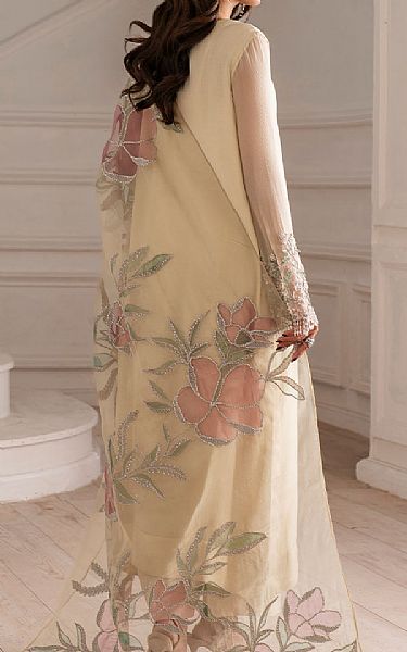 Iznik Ivory Chiffon Suit | Pakistani Embroidered Chiffon Dresses USA- Image 2