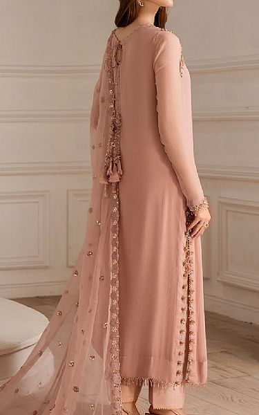Iznik Rose Pink Chiffon Suit | Pakistani Embroidered Chiffon Dresses USA- Image 2
