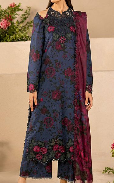 Iznik Pickled Bluewood Lawn Suit | Pakistani Lawn Dress in USA- Image 1