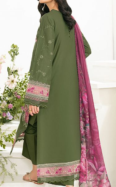 Iznik Green Lawn Suit | Pakistani Lawn Dress in USA- Image 2