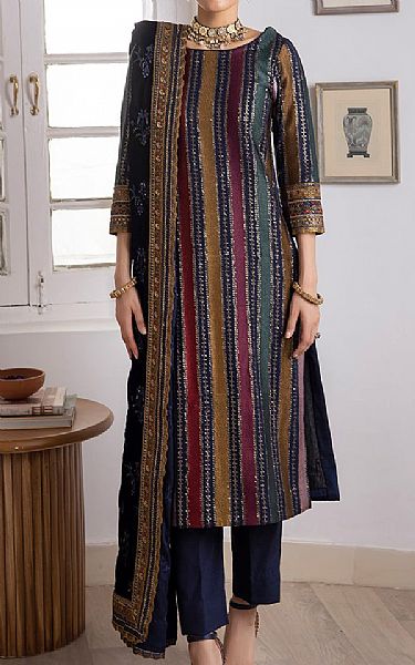Iznik Cinder Chiffon Suit | Pakistani Winter Dresses- Image 1