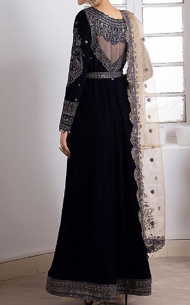 Iznik Cinder Velvet Suit | Pakistani Winter Dresses- Image 2