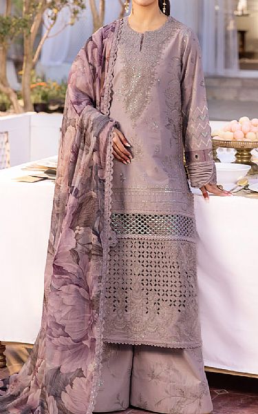 Iznik Lavender Lawn Suit | Pakistani Lawn Suits- Image 1