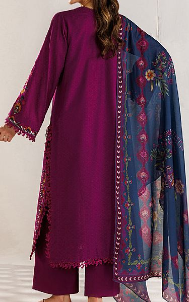 Iznik Purple Lawn Suit | Pakistani Lawn Dress in USA- Image 2