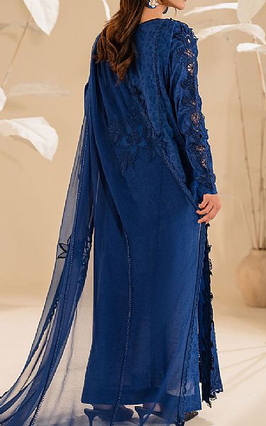Iznik Navy Blue Lawn Suit | Pakistani Lawn Dress in USA- Image 2