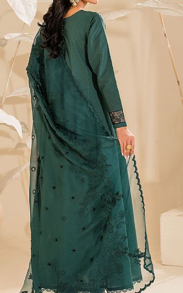 Iznik Teal Green Lawn Suit | Pakistani Lawn Dress in USA- Image 2