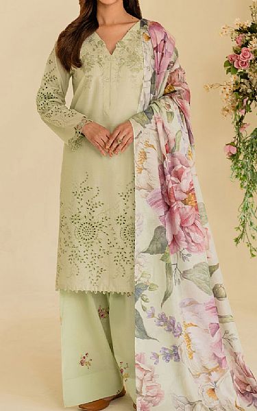 Iznik Light Green Lawn Suit | Pakistani Lawn Dress in USA- Image 1