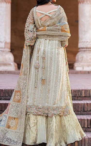 Iznik Pastel Grey Chiffon Suit | Pakistani Embroidered Chiffon Dresses USA- Image 2