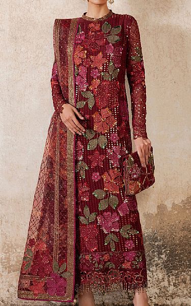 Iznik Green Chiffon Suit | Pakistani Embroidered Chiffon Dresses USA- Image 1