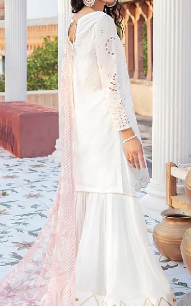 Iznik White Lawn Suit | Pakistani Wedding Dresses- Image 2