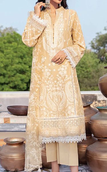 Iznik Ivory Lawn Suit | Pakistani Wedding Dresses- Image 1