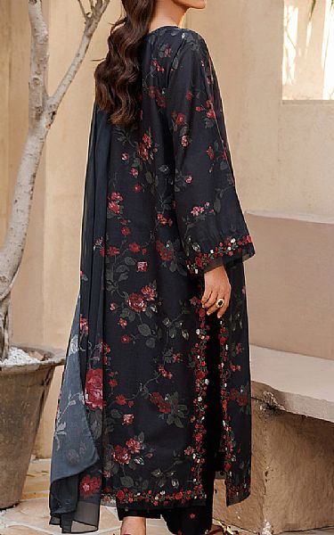 Iznik Black Lawn Suit | Pakistani Lawn Dress in USA- Image 2