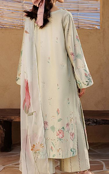 Iznik Beige Lawn Suit | Pakistani Lawn Dress in USA- Image 2
