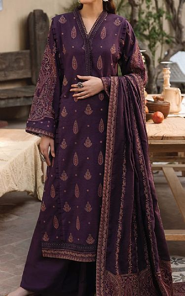 Iznik Indigo Khaddar Suit | Pakistani Winter Dresses- Image 1