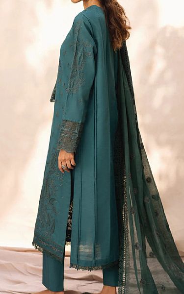 Iznik Teal Khaddar Suit | Pakistani Winter Dresses- Image 2