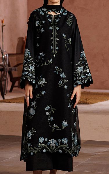 Iznik Black Lawn Suit | Pakistani Lawn Dress in USA- Image 1