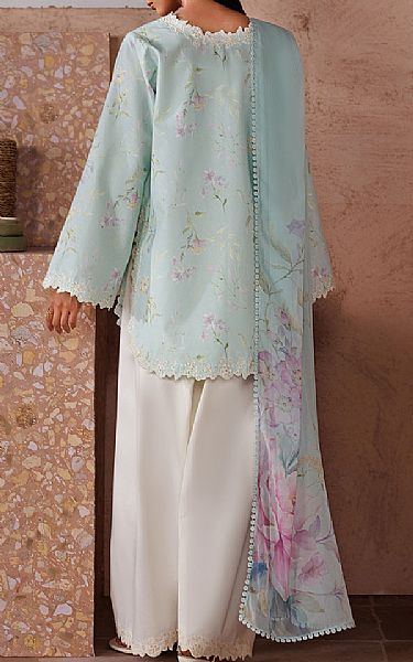 Iznik Light Turquoise Lawn Suit | Pakistani Lawn Dress in USA- Image 2