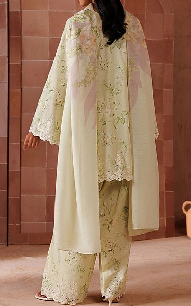 Iznik Lemon Yellow Lawn Suit | Pakistani Lawn Dress in USA- Image 2