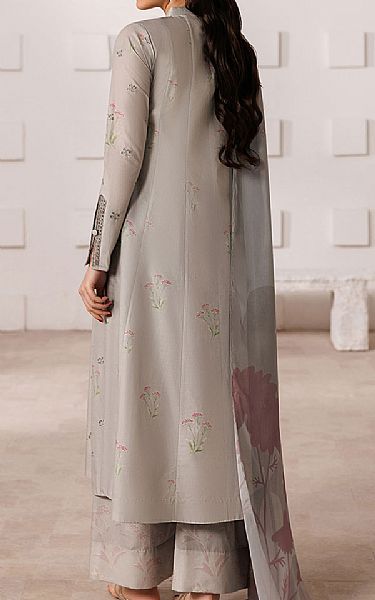 Iznik Grey Lawn Suit | Pakistani Lawn Dress in USA- Image 2