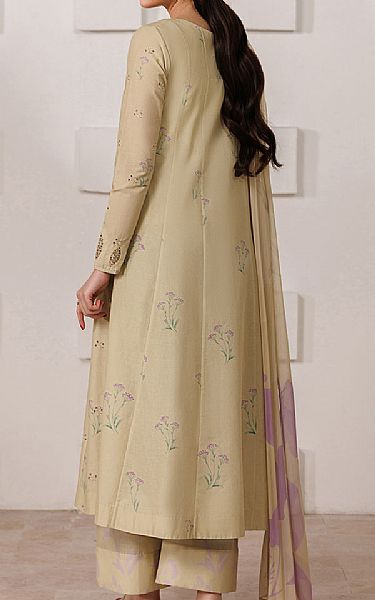 Iznik Sand Gold Lawn Suit | Pakistani Lawn Dress in USA- Image 2