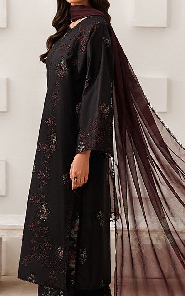 Iznik Black Lawn Suit | Pakistani Lawn Dress in USA- Image 2