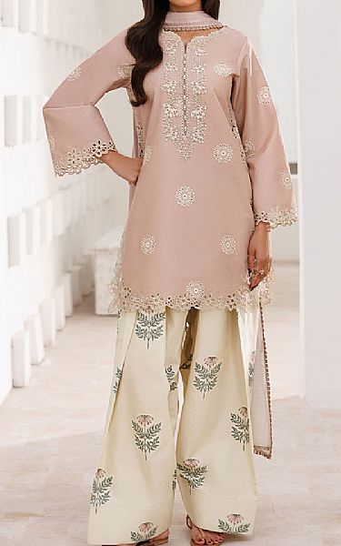 Iznik Dusty Pink Lawn Suit | Pakistani Lawn Dress in USA- Image 1