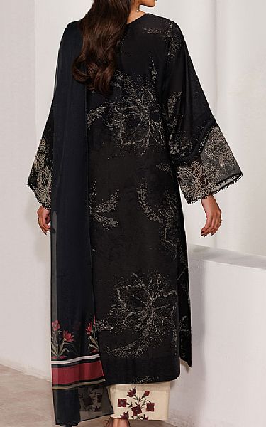 Iznik Black Lawn Suit | Pakistani Lawn Dress in USA- Image 2
