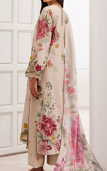 Iznik Beige Lawn Suit | Pakistani Lawn Dress in USA- Image 2